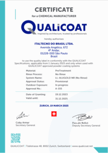 Certificado qualicoat italtecno 155